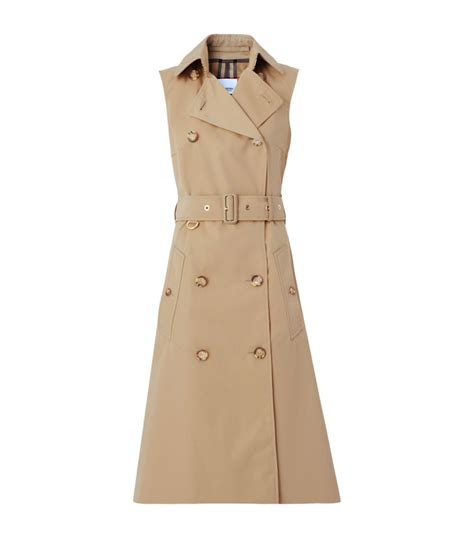 burberry navy sleeveless trench dress.